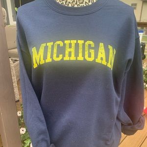 Michigan Distressed Design Crewneck Sweatshirt 2XL